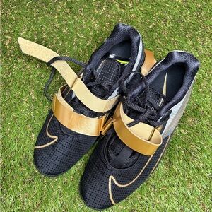 Size 10 - Nike Romaleos 4 Black Metallic Gold